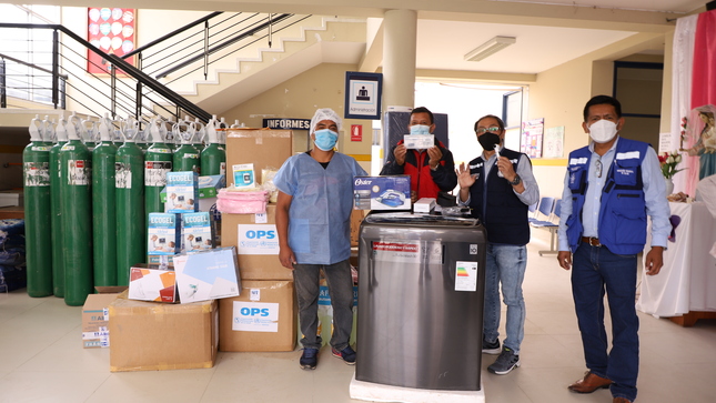 Rodríguez de Mendoza: Dirección Regional de Salud hizo entrega de equipos e insumos a hospital María Auxiliadora